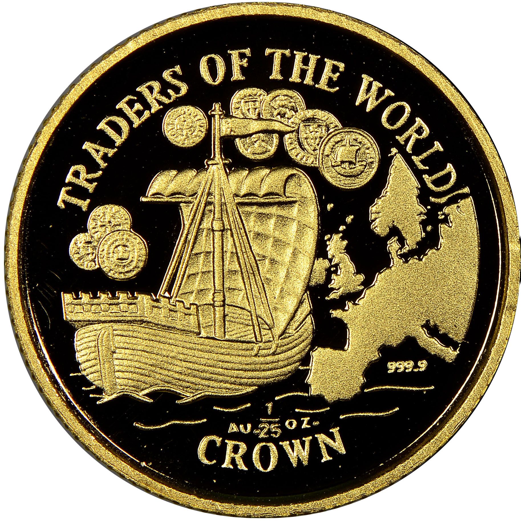 Gibraltar 1/25 Crown - Elizabeth II Hanseatic League nations