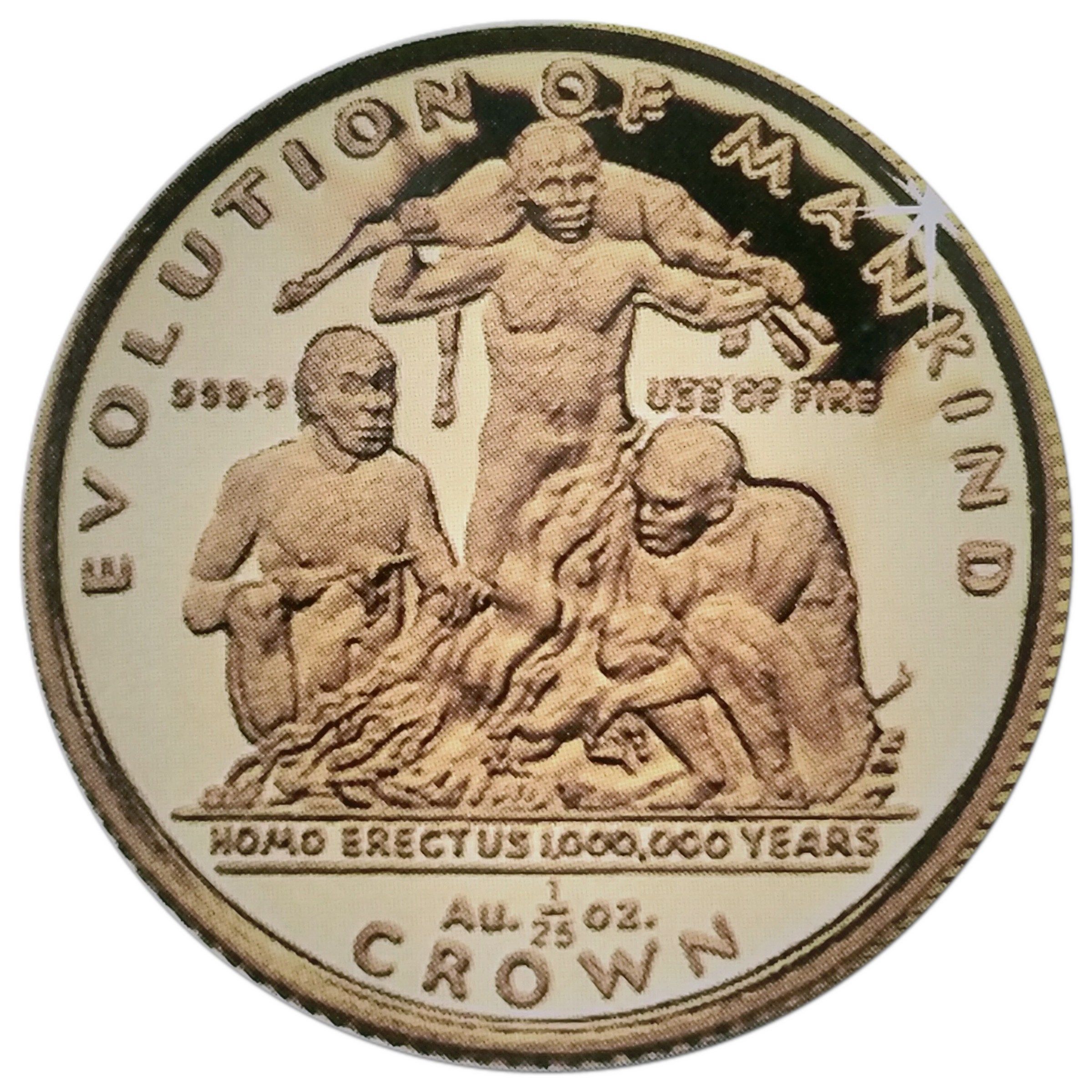 Gibraltar 1/25 Crown - Elizabeth II Homo Erectus