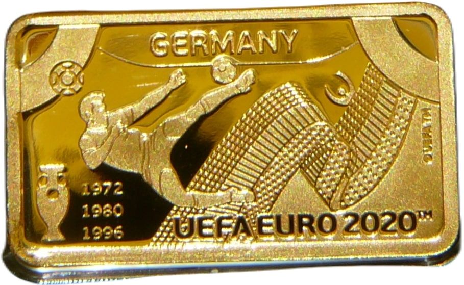 Gibraltar 1 Pound - Elizabeth II UEFA Euro 2020 - Germany reverse