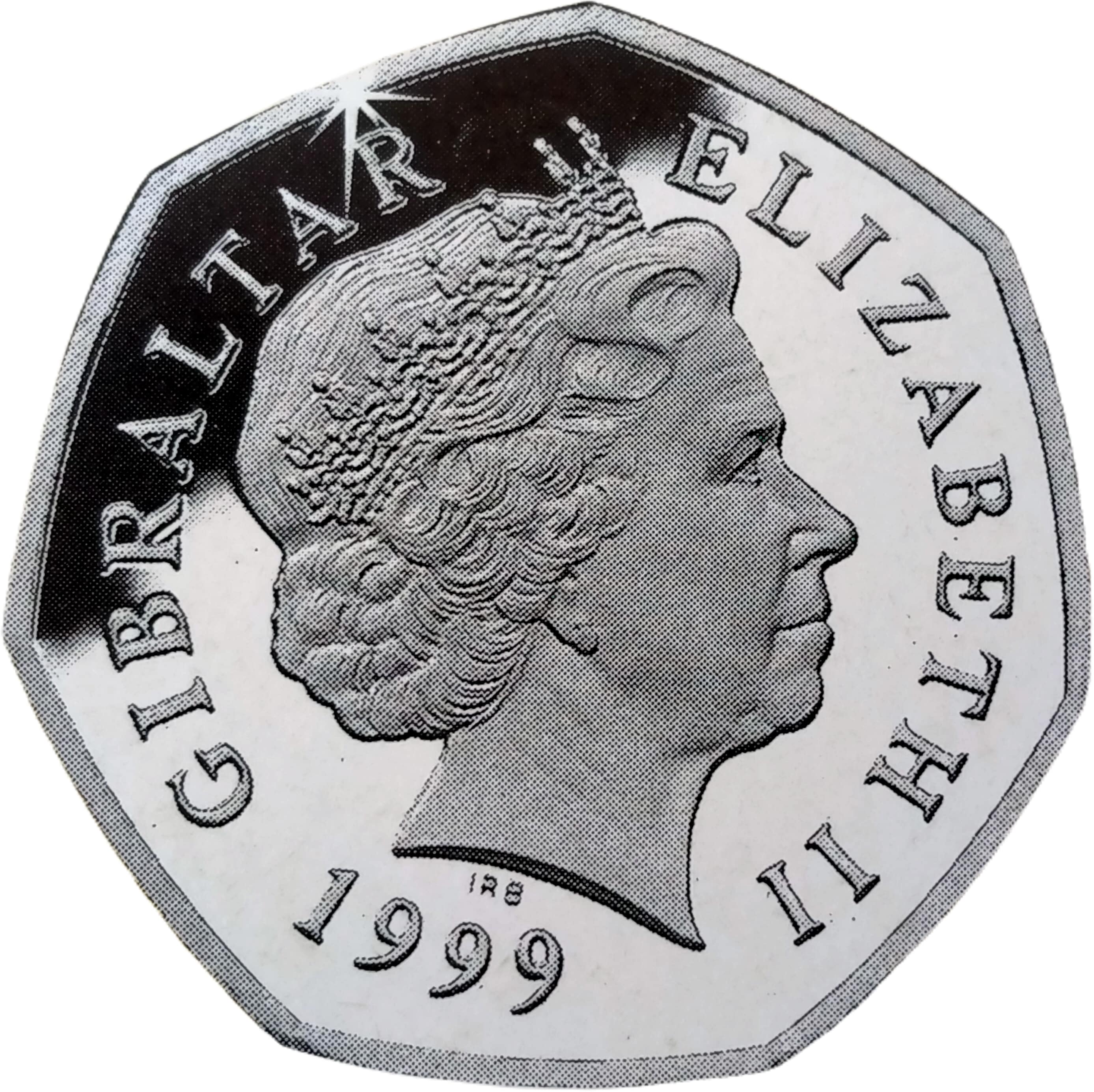 Gibraltar 50 Pence - Elizabeth II Christmas; Silver Proof obverse