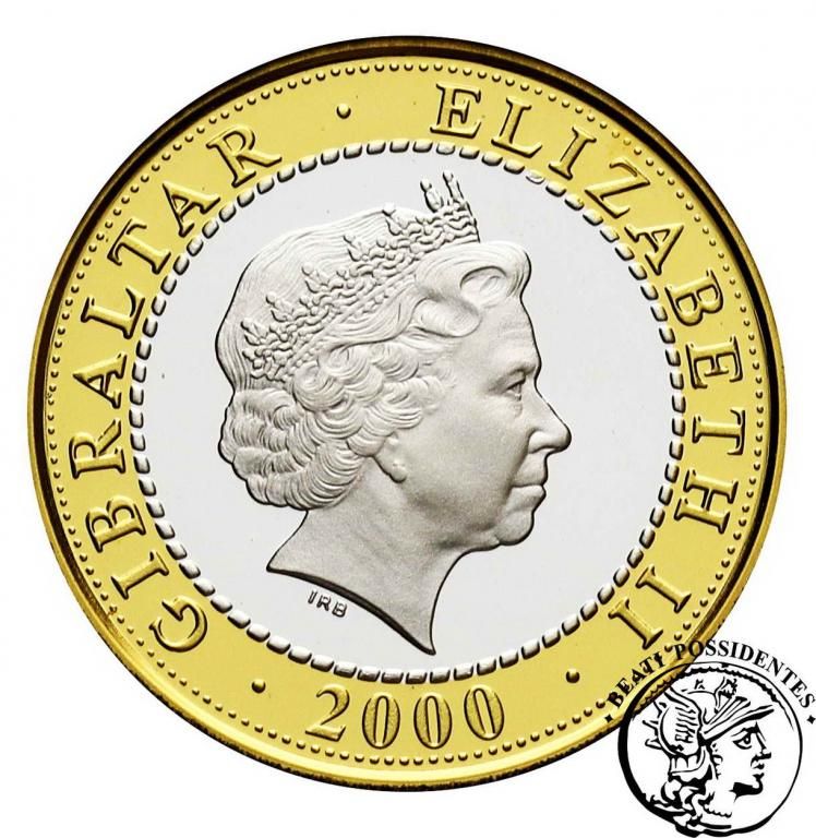 Gibraltar 2 Pounds - Elizabeth II The Apples of the Hesperides; Silver Proof obverse