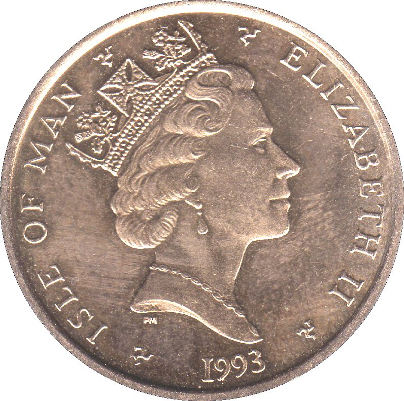 Isle of Man 2 Pounds - Elizabeth II F1 World Champion obverse