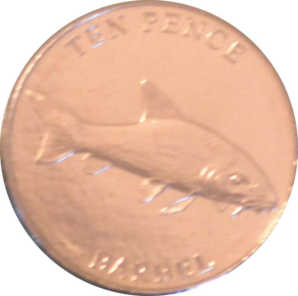 Guernsey 10 Pence - Charles III Barbel