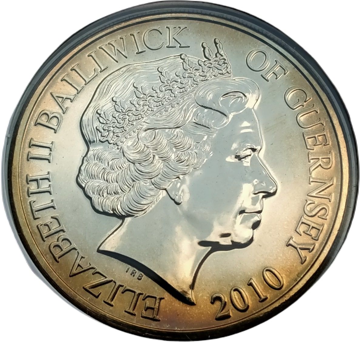 Guernsey 5 Pounds - Elizabeth II Winston Churchill obverse