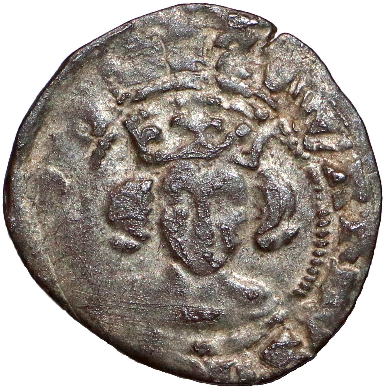1 Penny - Edward III 4th coinage, Pre-treaty period; York mint, Archbp. Thoresby, Series G obverse