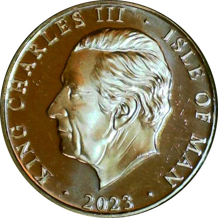 Isle of Man 1 Pound - Charles III Grey seal obverse