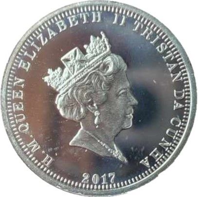 Tristan da Cunha 1 Pound - Elizabeth II George VI Coronation obverse