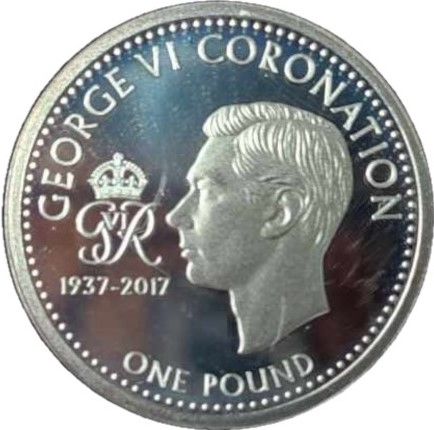 Tristan da Cunha 1 Pound - Elizabeth II George VI Coronation