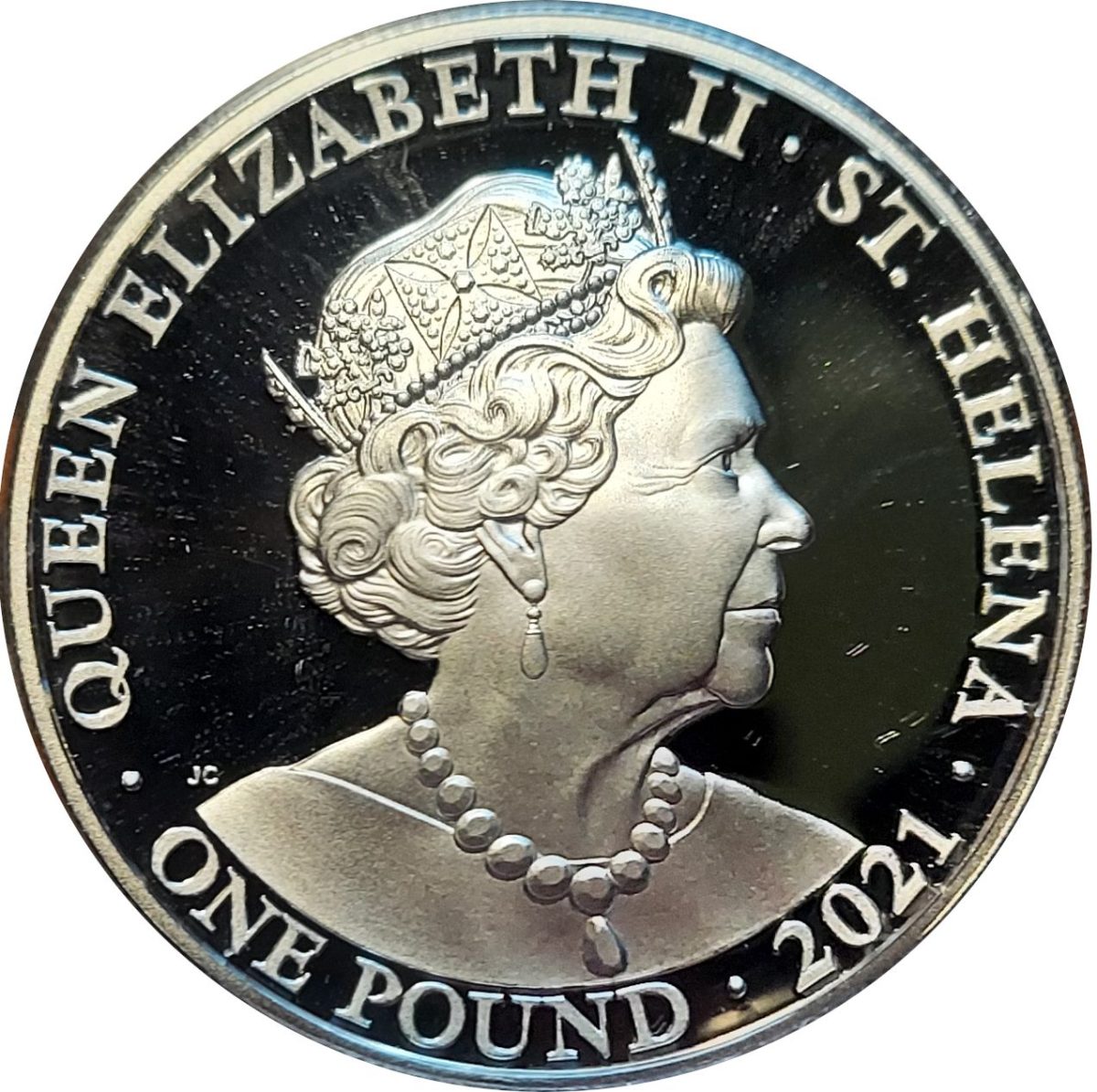 Saint Helena 1 Pound - Elizabeth II Victory obverse