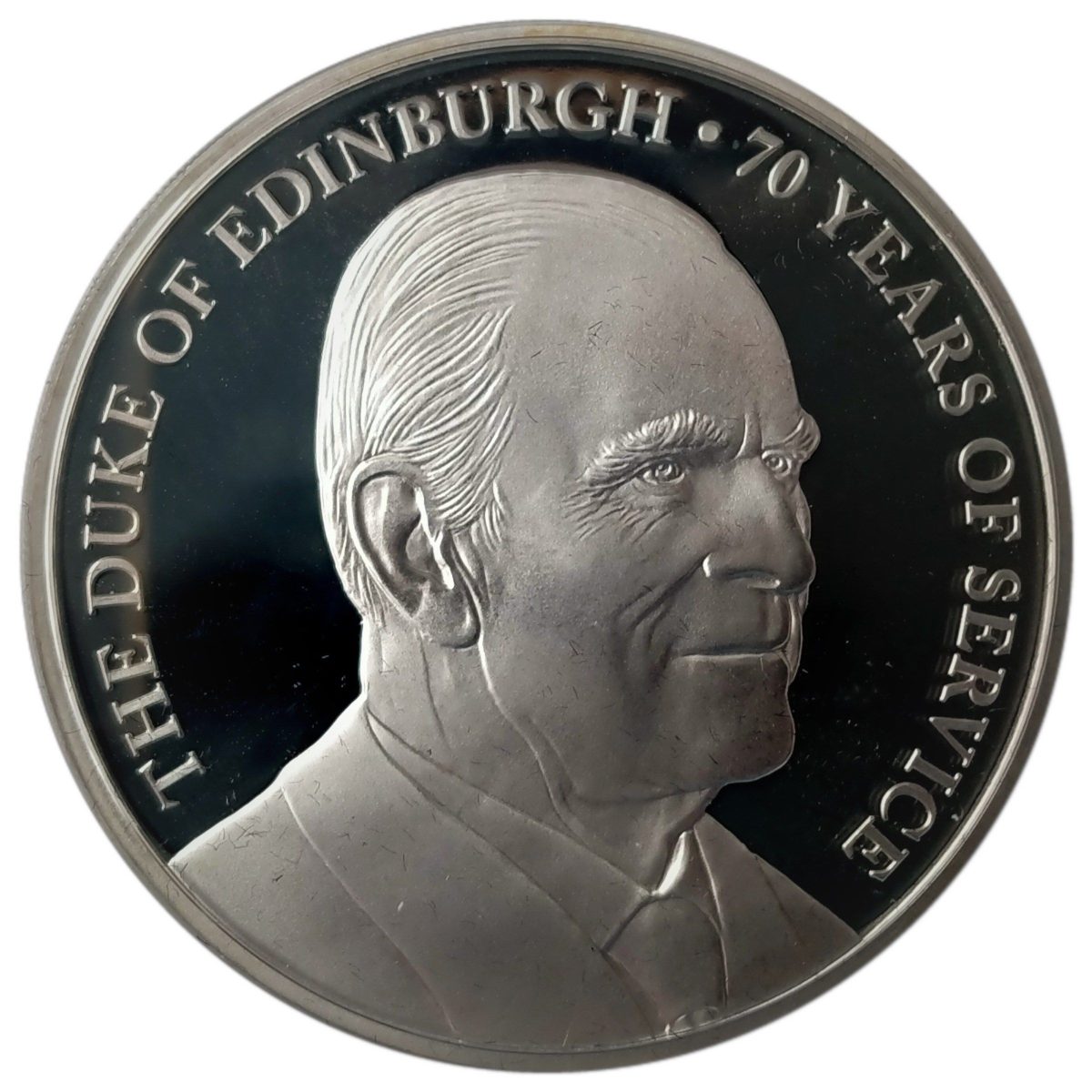Jersey 5 Pounds - Elizabeth II 70 Years of Service; Silver Proof