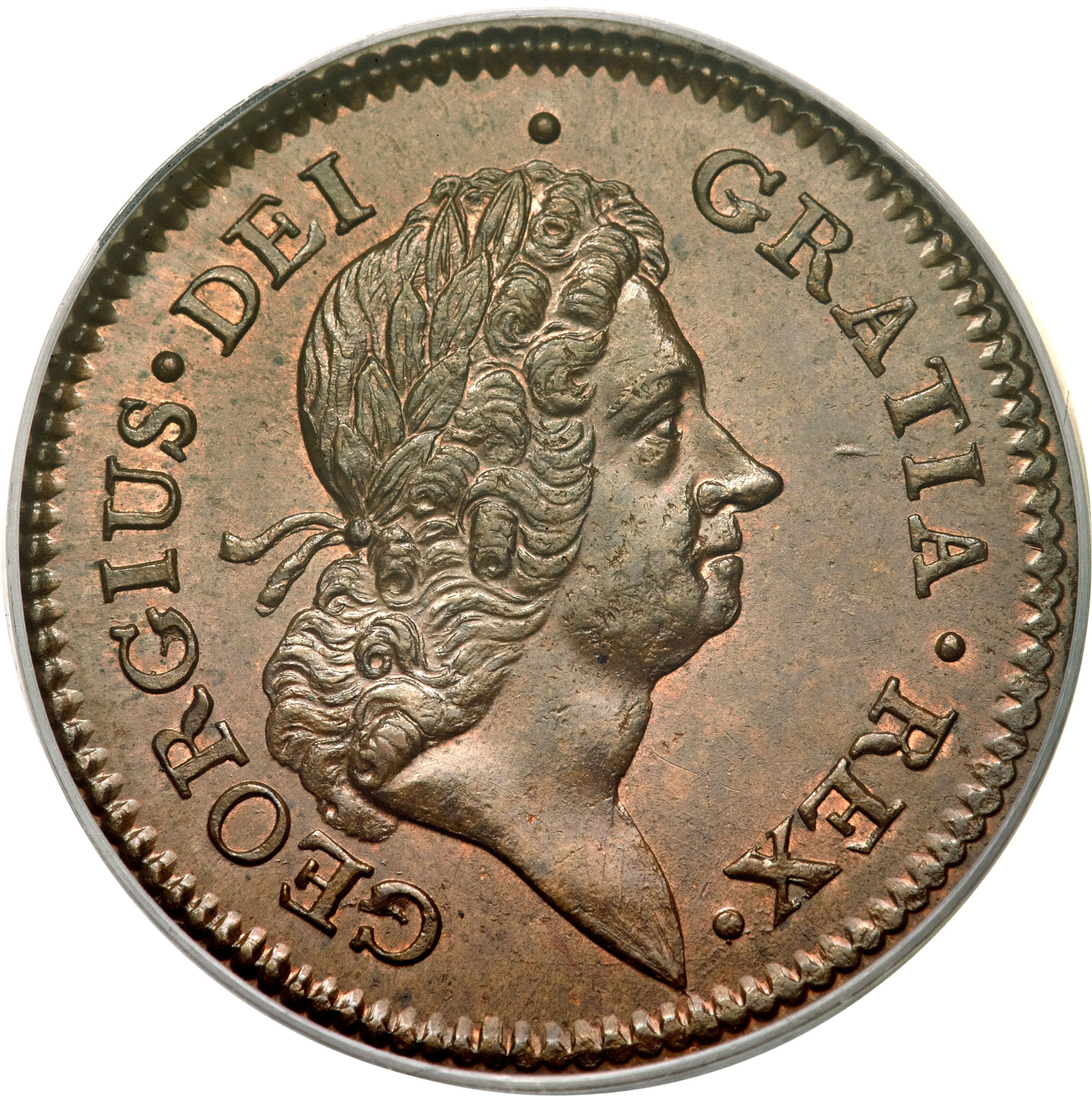 Ireland ½ Penny - George I obverse