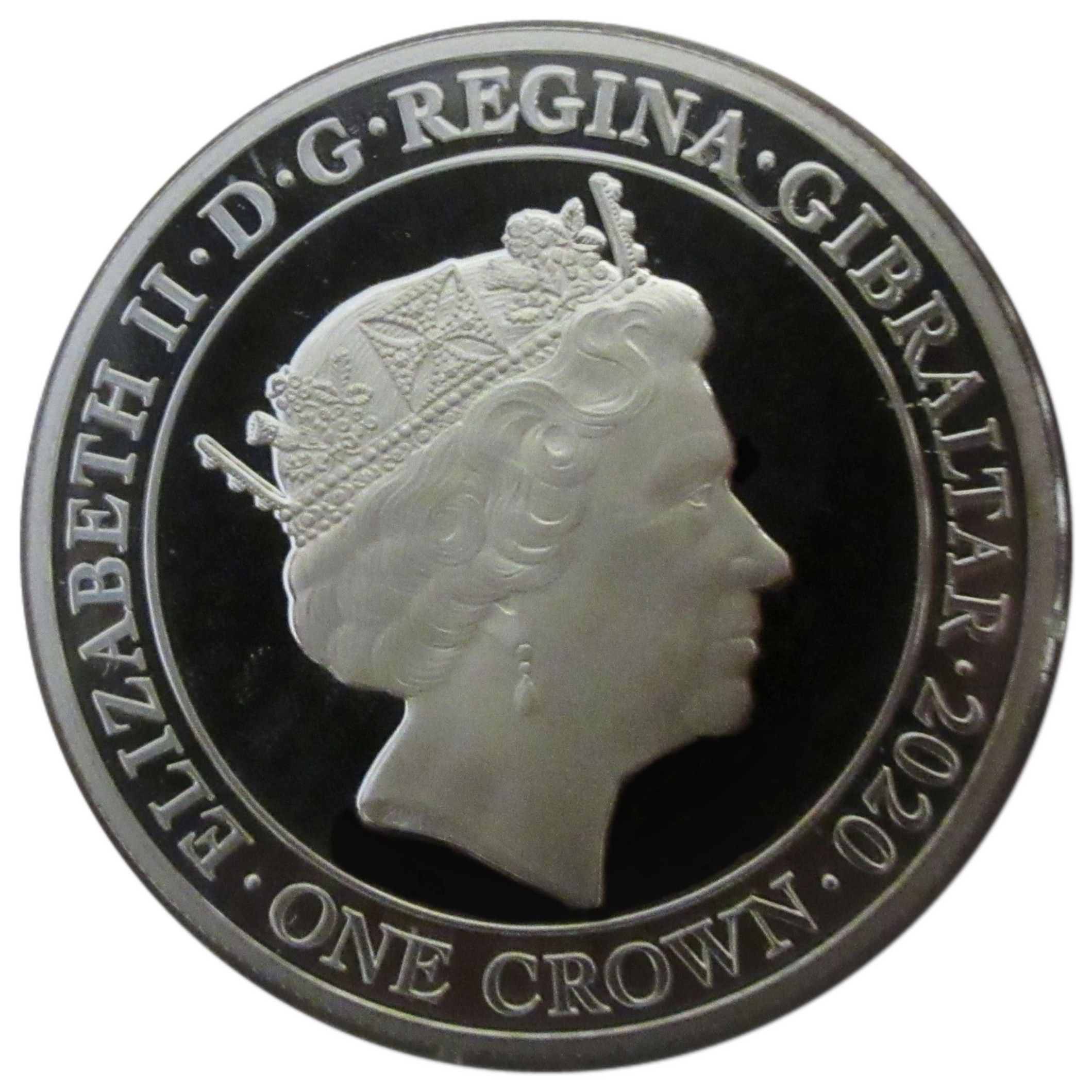 Gibraltar 1 Crown - Elizabeth II Miracle of Dunkirk obverse