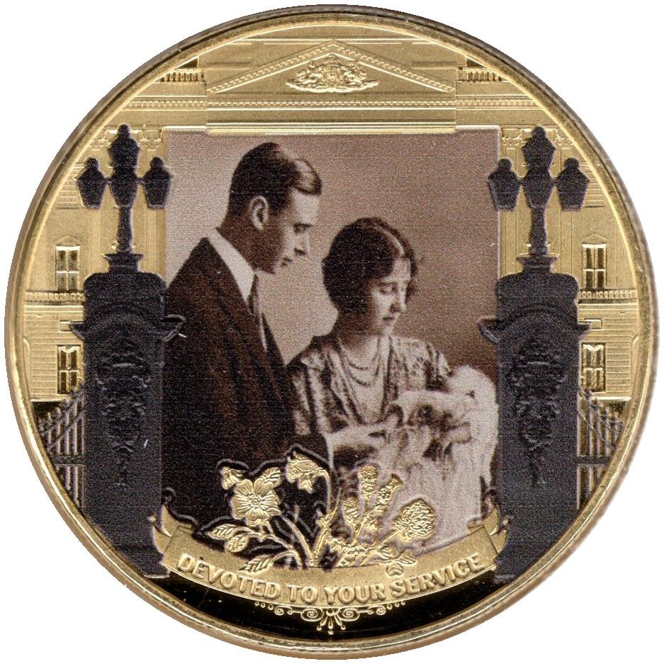 Gibraltar 1 Crown - Elizabeth II Her Birth reverse