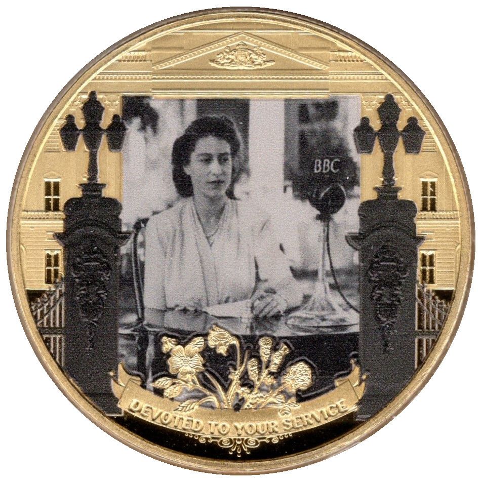Gibraltar 1 Crown - Elizabeth II Her Promise reverse