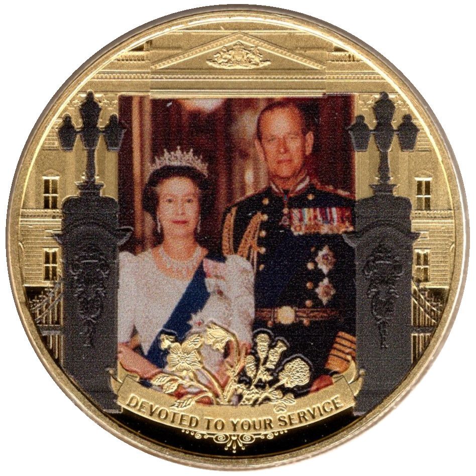 Gibraltar 1 Crown - Elizabeth II Her Strength and Stay reverse