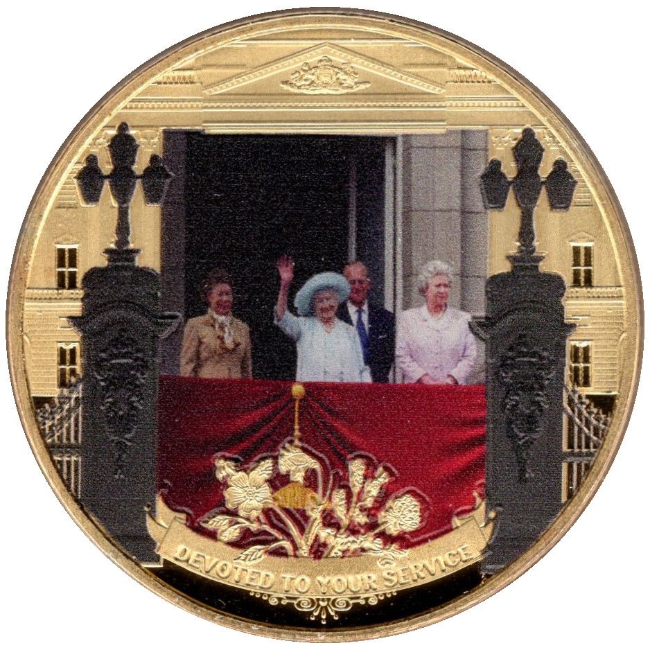 Gibraltar 1 Crown - Elizabeth II Her Beloved reverse