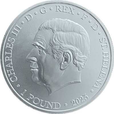 Saint Helena 1 Pound - Charles III Queen's Memorial obverse
