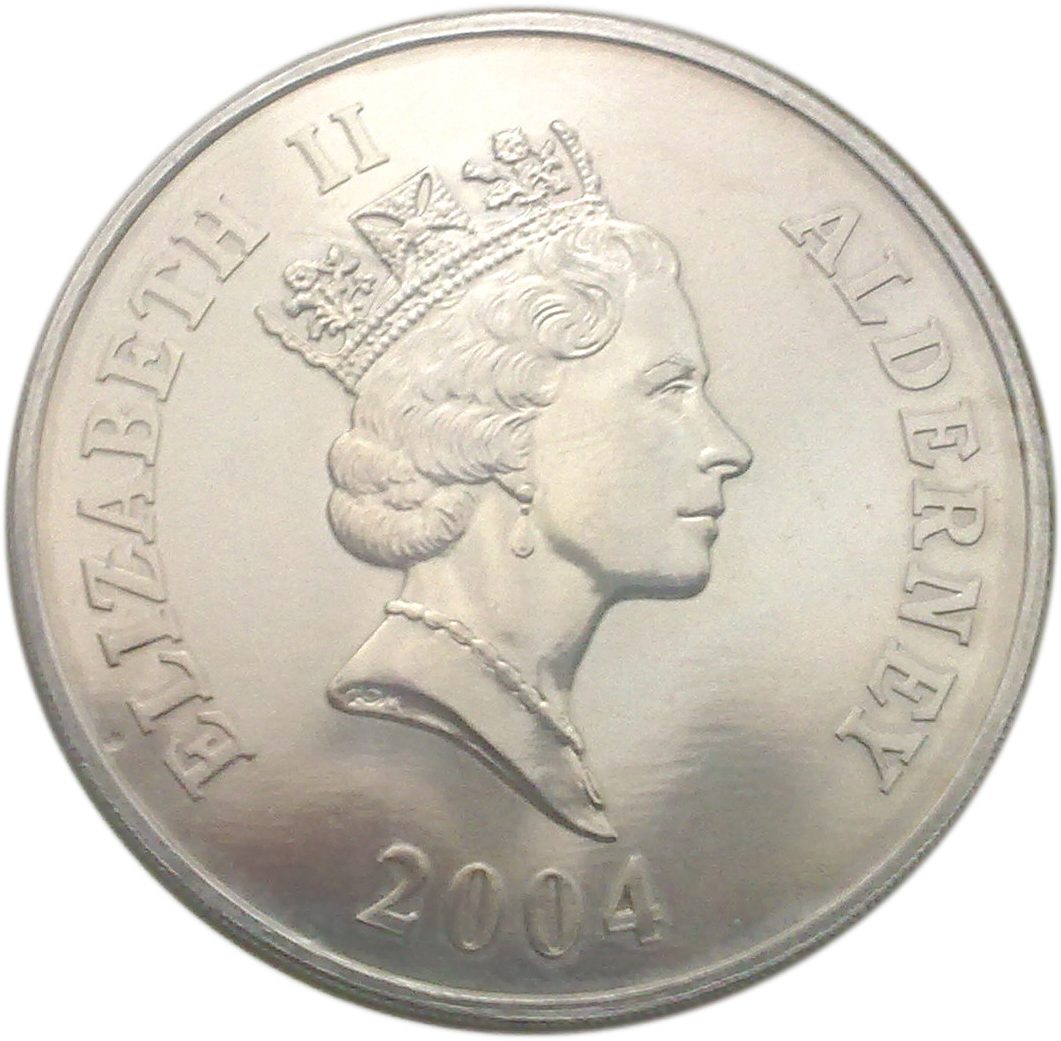 Alderney 5 Pounds - Elizabeth II The Royal Scot obverse