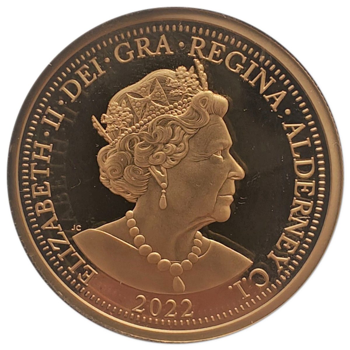 Alderney 2 Sovereigns - Elizabeth II Platinum Jubilee obverse