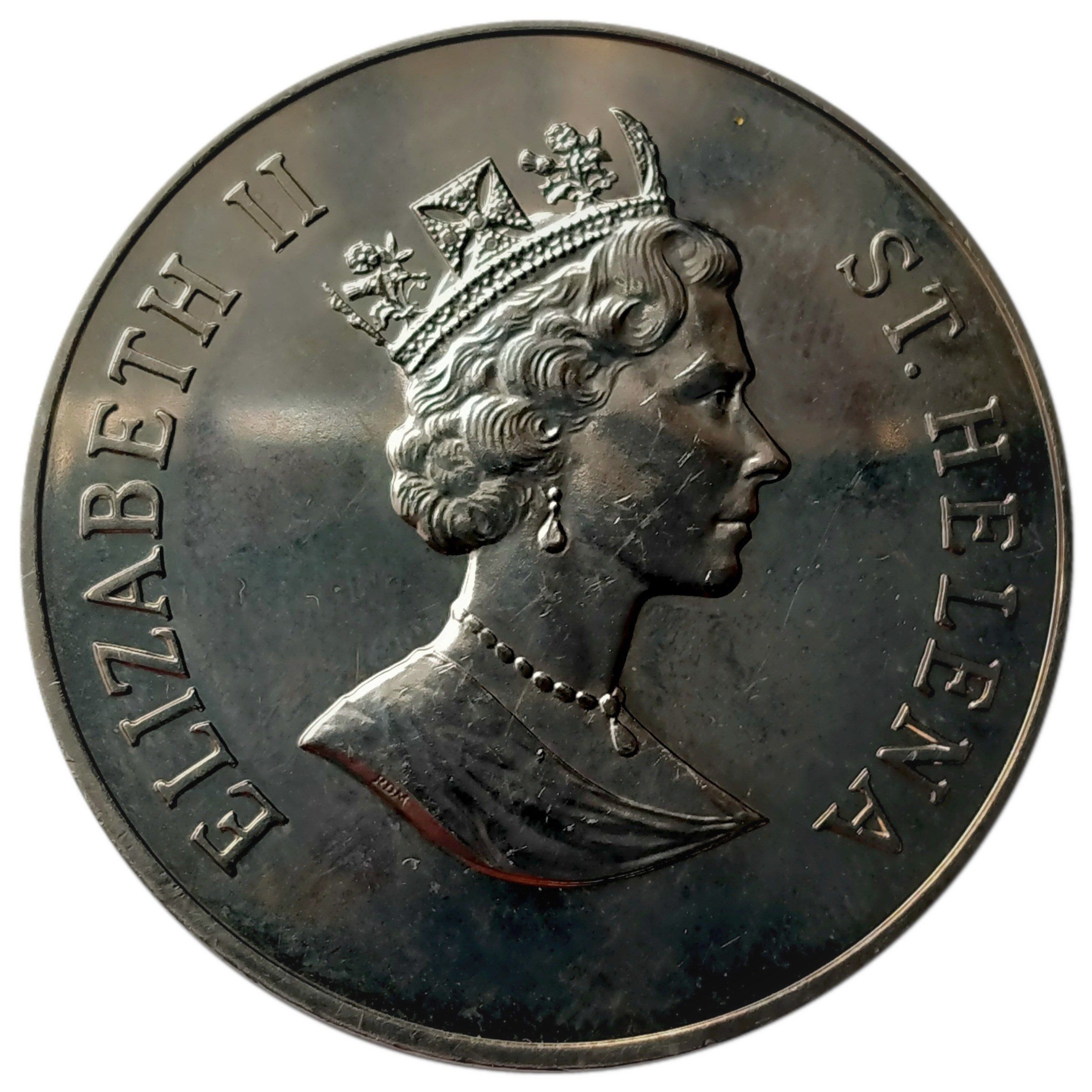 Saint Helena 50 Pence - Elizabeth II Queen Mother obverse