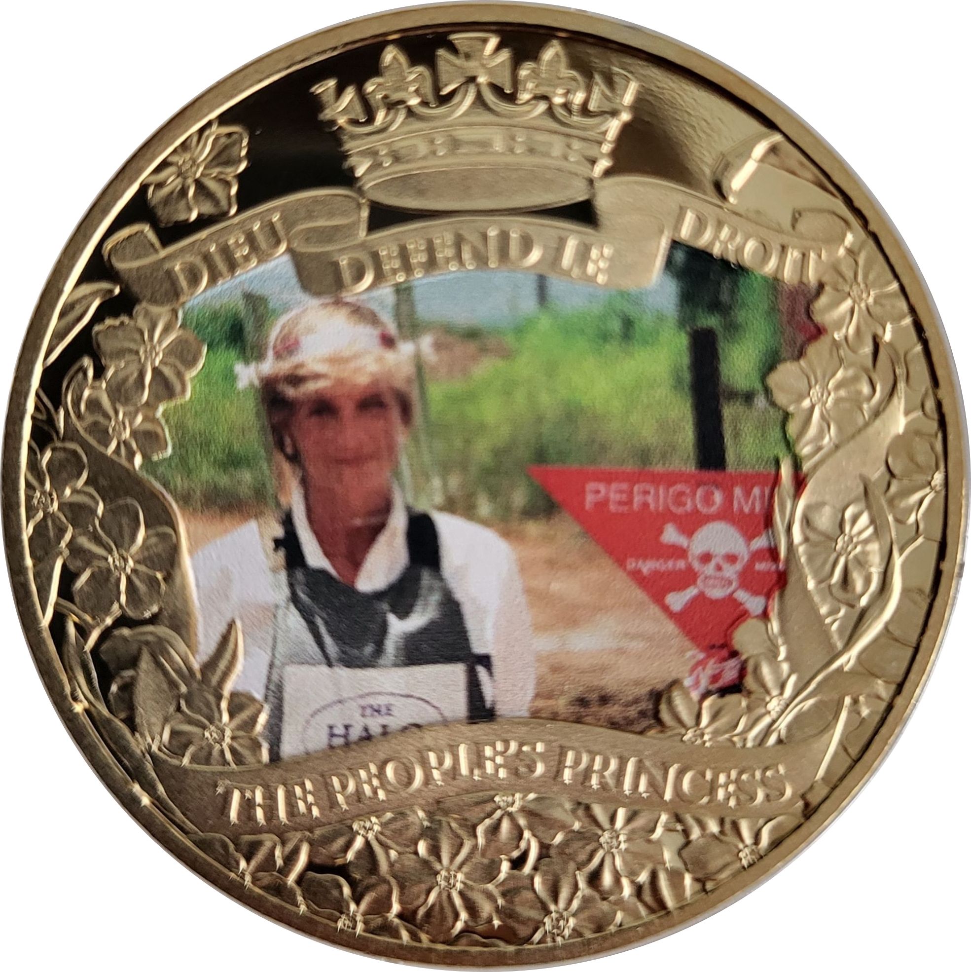 Gibraltar 1 Crown - Elizabeth II The Humanitarian reverse