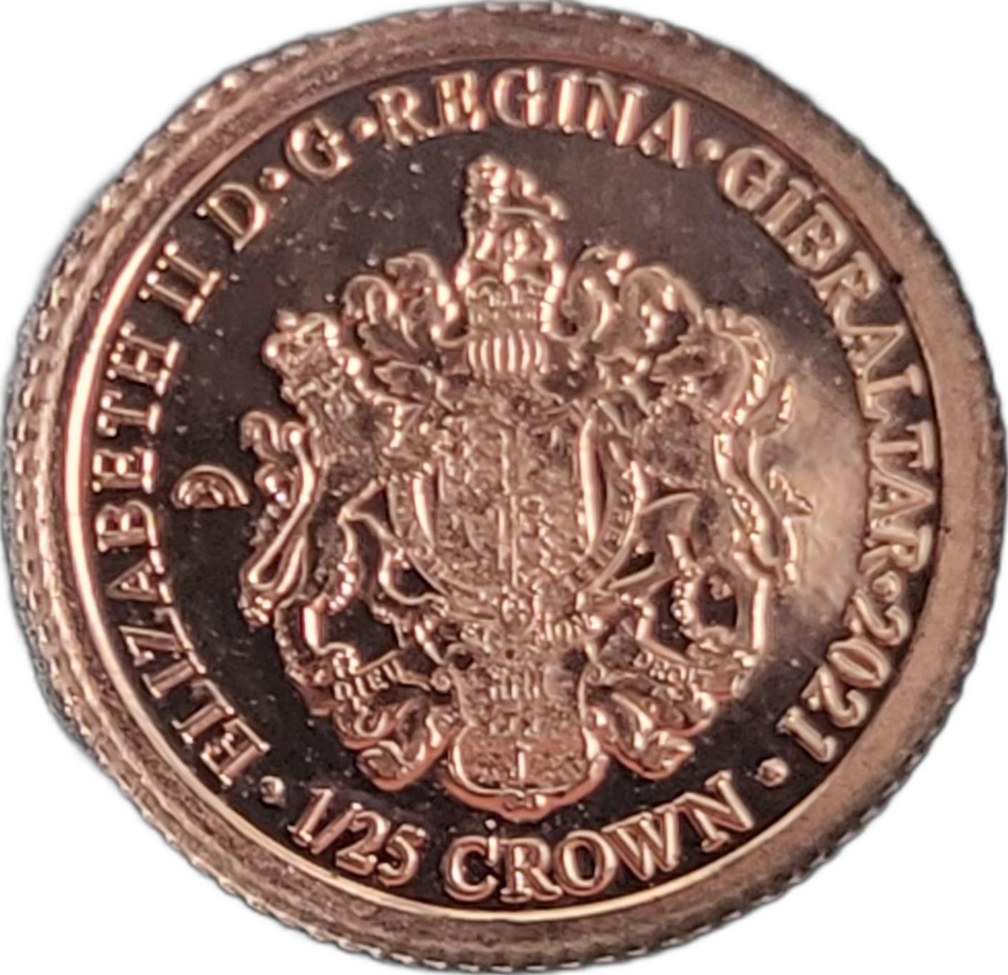 Gibraltar 1/25 Crown - Elizabeth II Diana, Princess of Wales obverse