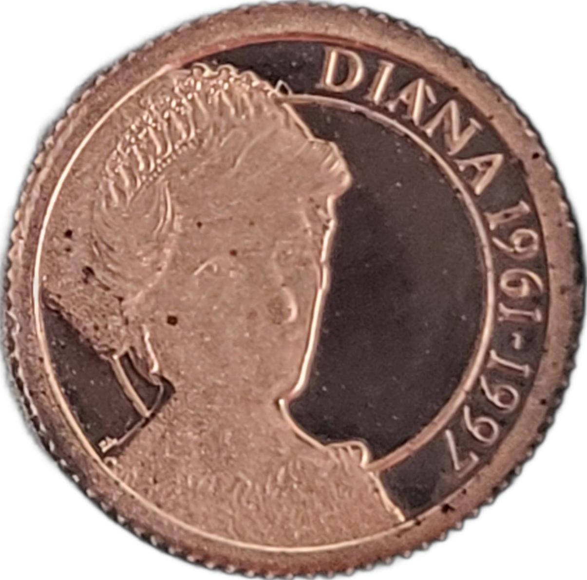 Gibraltar 1/25 Crown - Elizabeth II Diana, Princess of Wales reverse