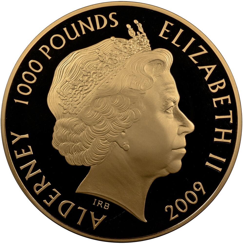 Alderney 1000 Pounds - Elizabeth II Henry VIII obverse
