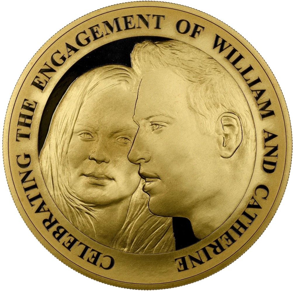 Alderney 10 Pounds - Elizabeth II Engagement of Prince William and Catherine Middleton