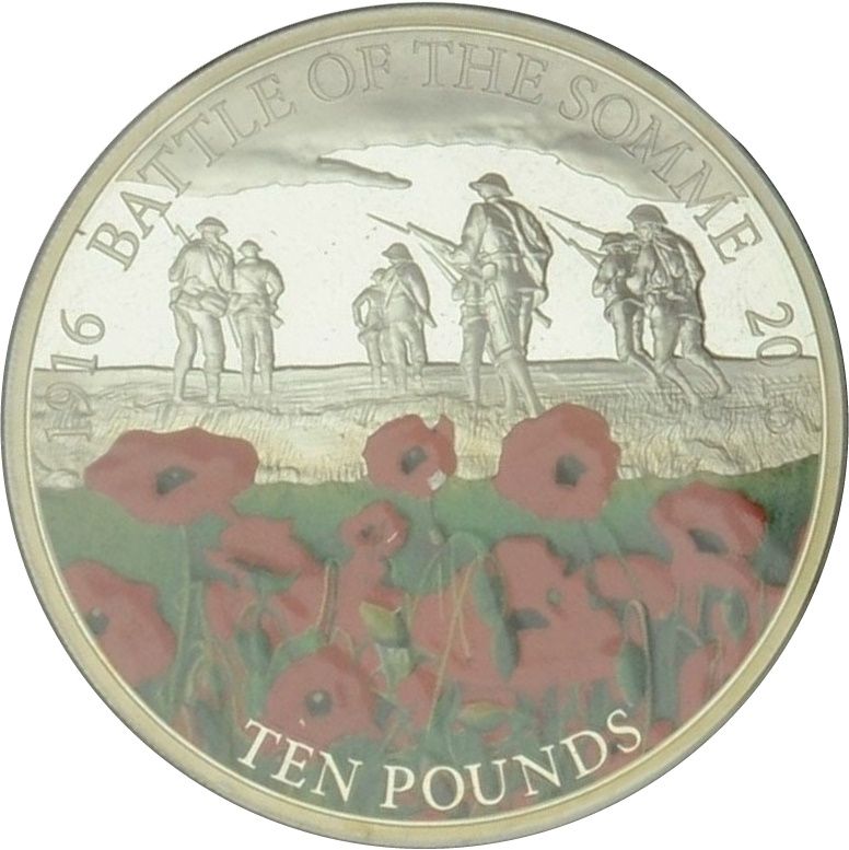 Guernsey 10 Pounds - Elizabeth II Battle of the Somme