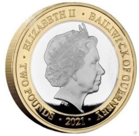 Guernsey 2 Pounds Donald Campbell - Bluebird CN; Silver Proof7 obverse