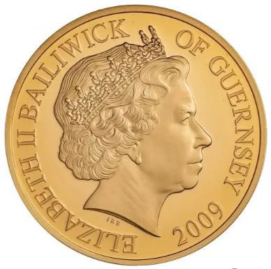 Guernsey 5 Pounds - Elizabeth II Henry VIII; Gold Proof obverse