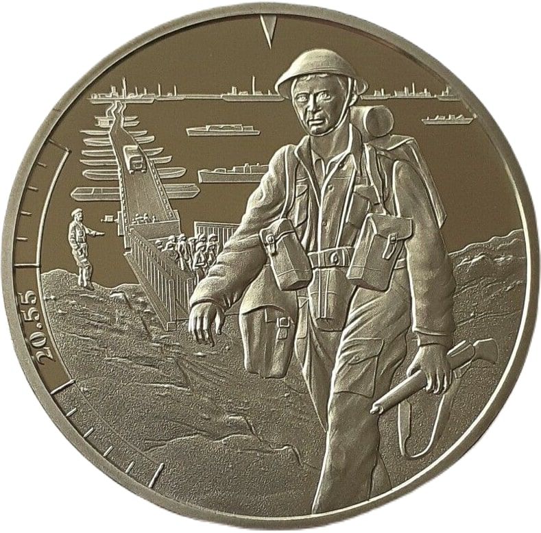 Jersey 5 Pounds - Elizabeth II D-Day Landing 20:55 reverse
