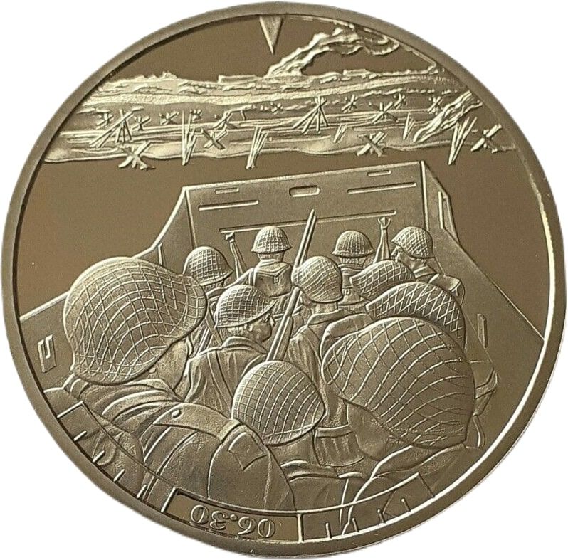 Guernsey 5 Pounds - Elizabeth II D-Day Landing 06.30