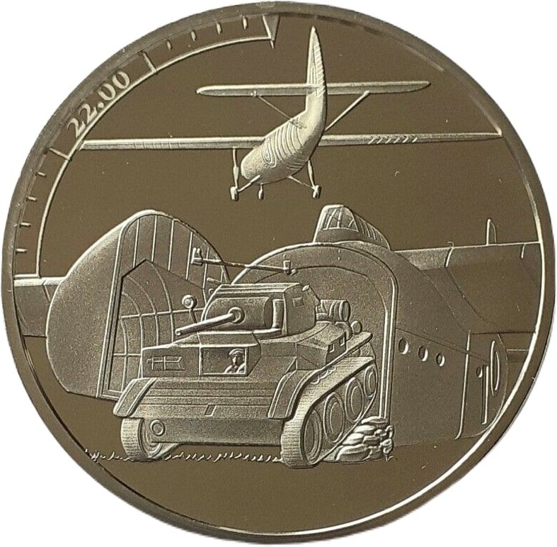 Guernsey 5 Pounds - Elizabeth II D-Day Landing 22.00 reverse