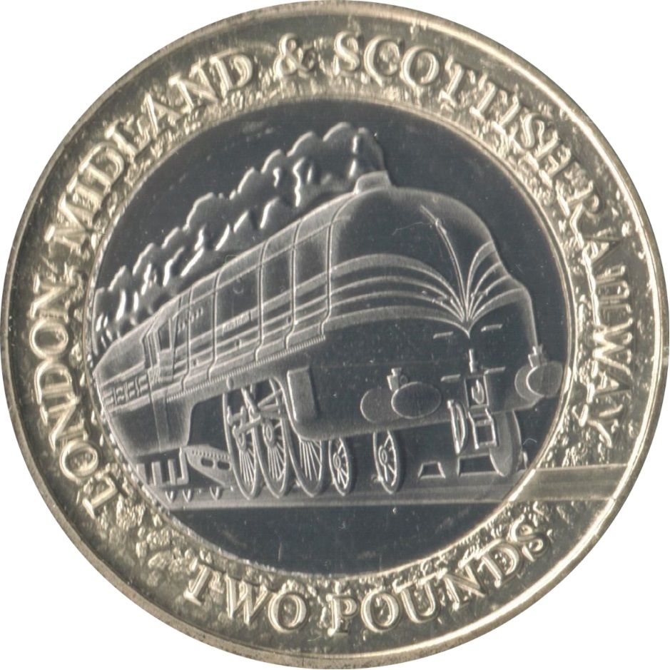 Isle of Man 2 Pounds - Charles III LMS 'Duchess of Hamilton'