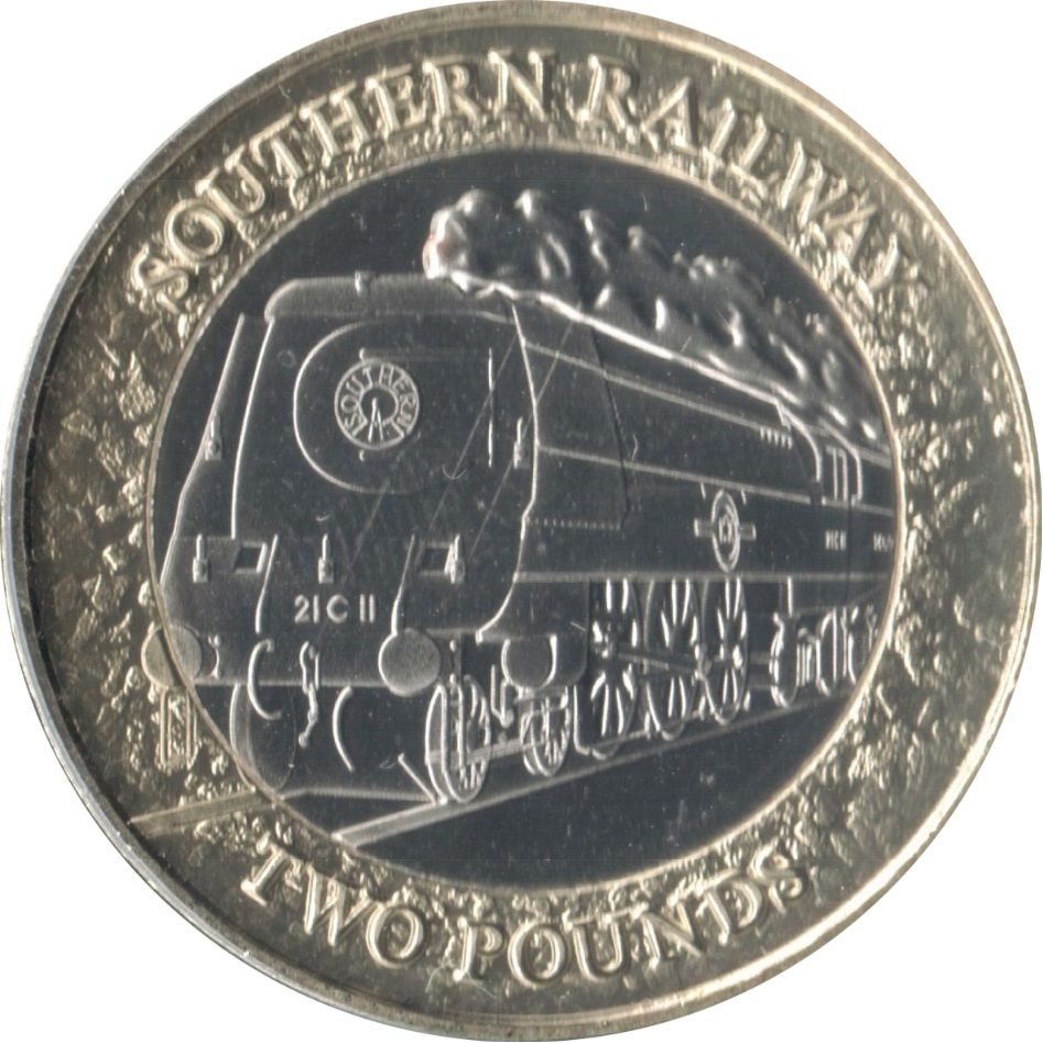 Isle of Man 2 Pounds - Charles III SR 'General Steam Navigation' reverse