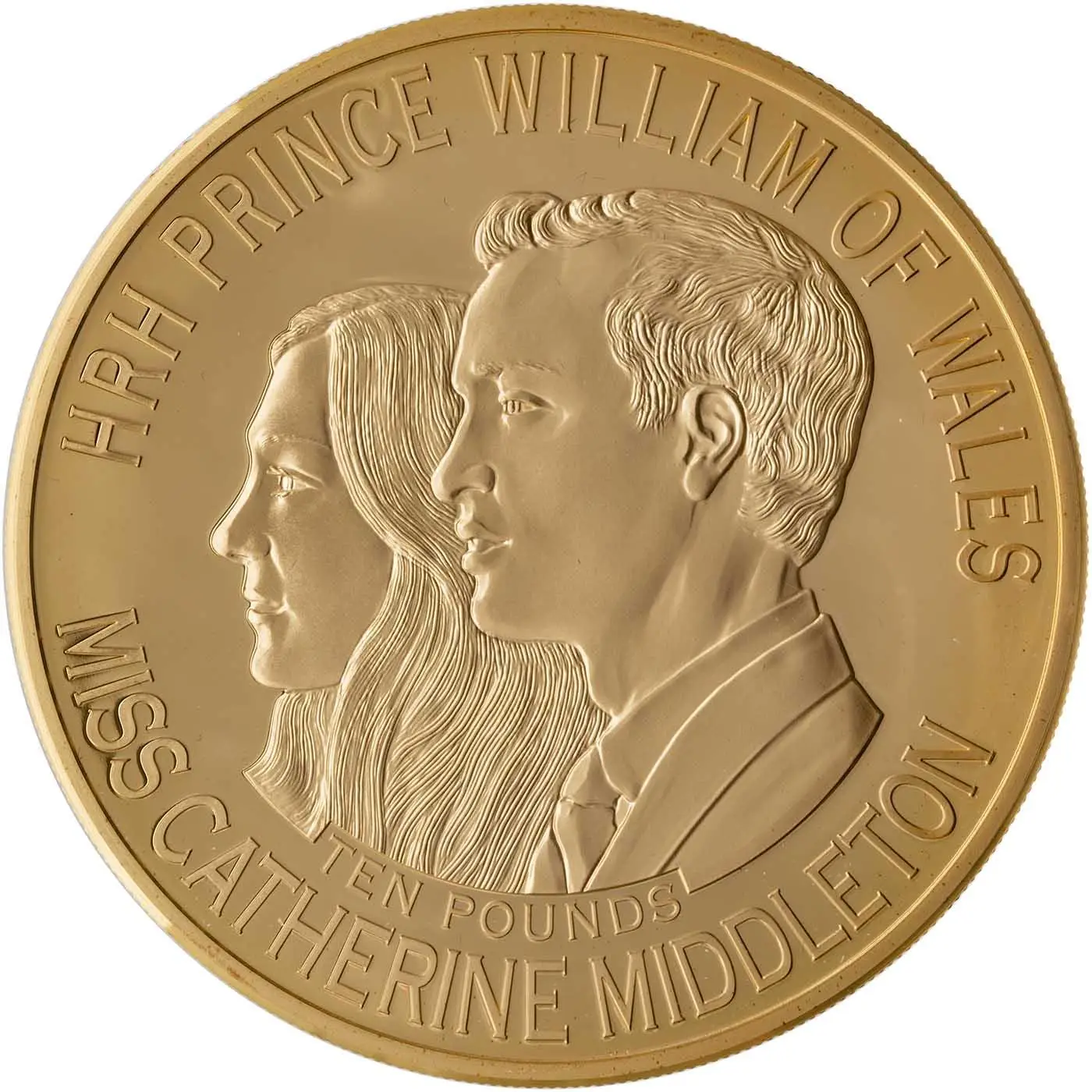 Guernsey 10 Pounds - Elizabeth II Royal Wedding, Gold Proof