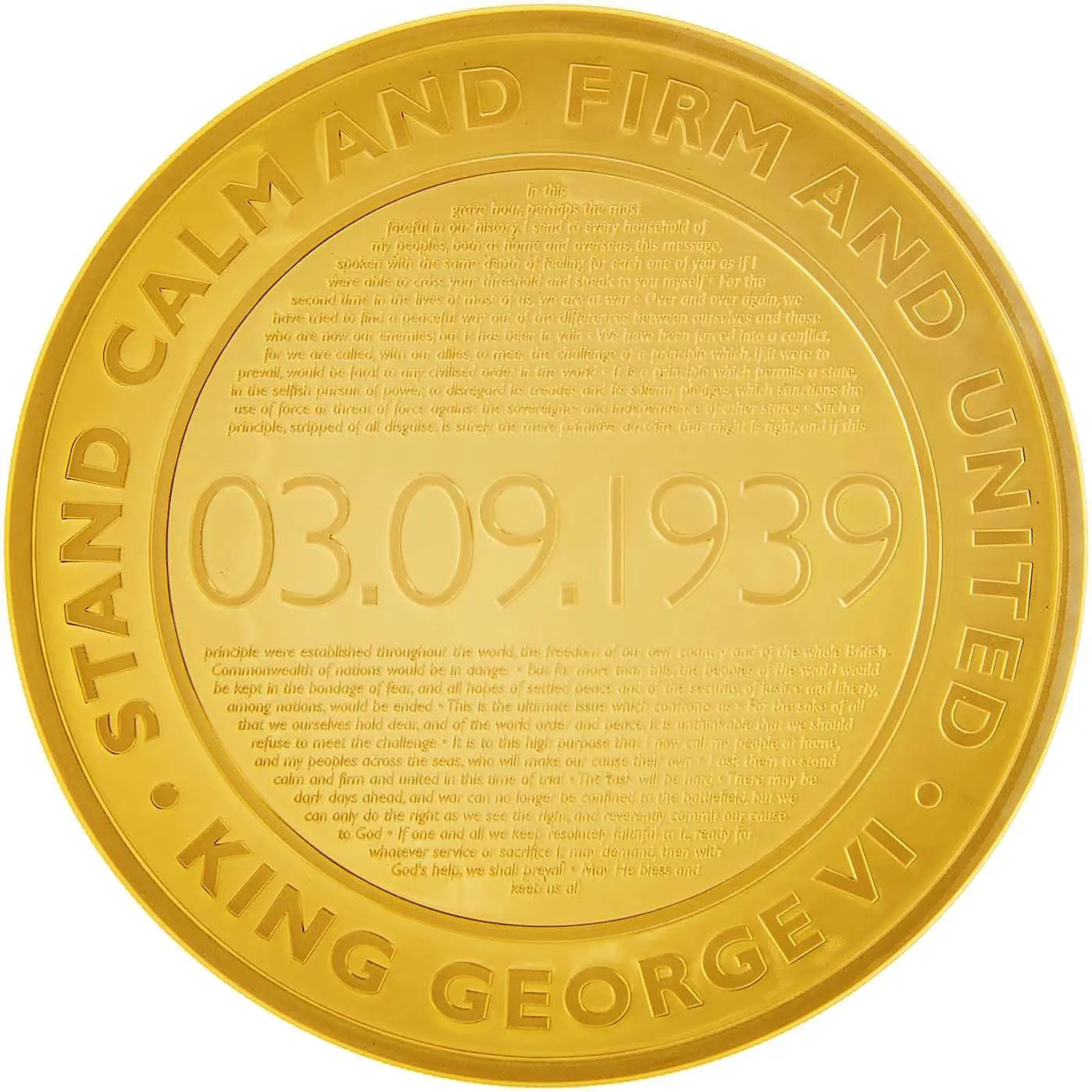 Guernsey 10 Pounds - Elizabeth II The 80th Anniversary of the King's Speech; Gold Proof