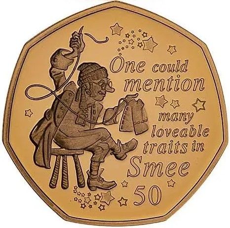Isle of Man 50 Pence - Elizabeth II Smee; Gold Proof reverse