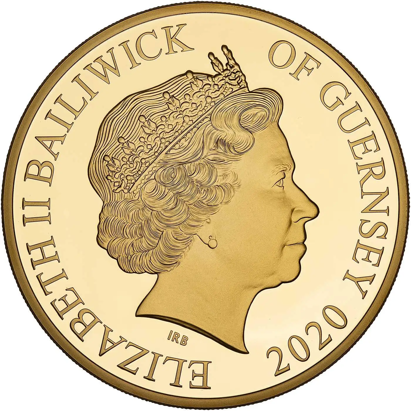 Guernsey 10 Pounds - Elizabeth II Battle of Britain obverse