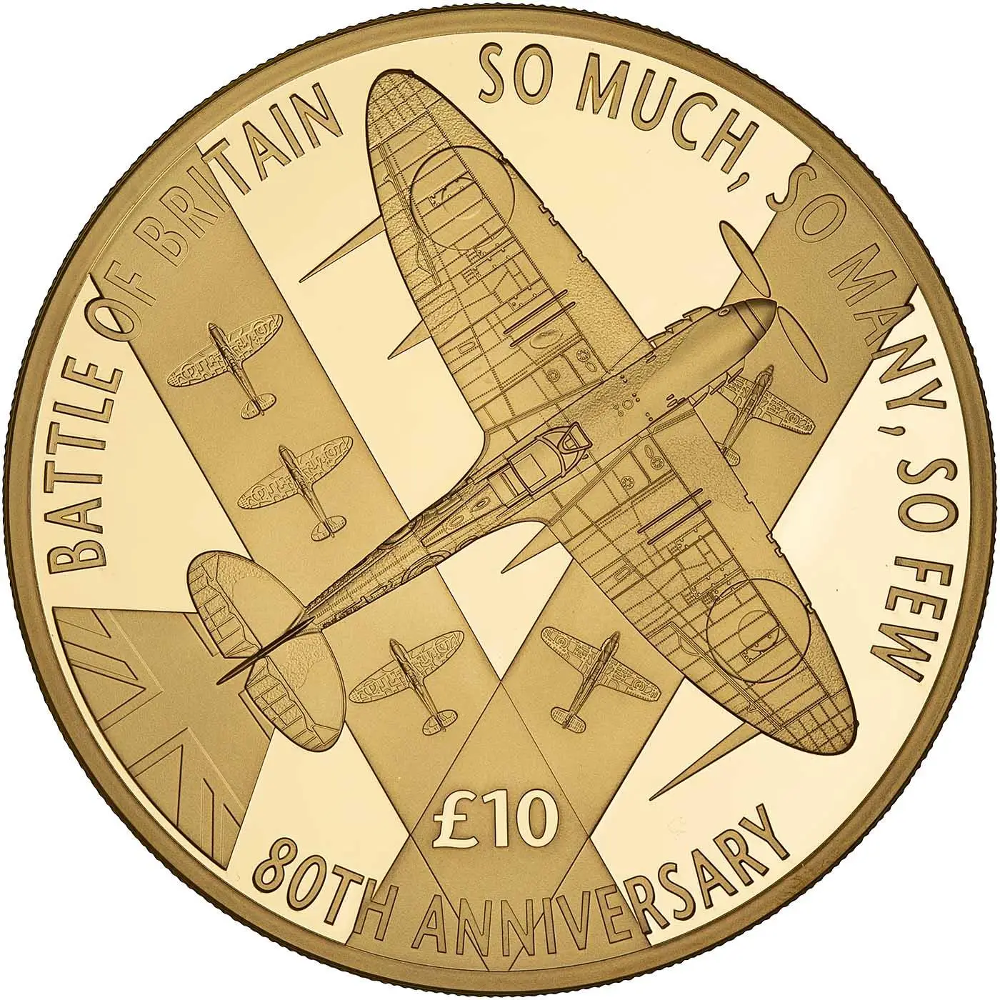 Guernsey 10 Pounds - Elizabeth II Battle of Britain