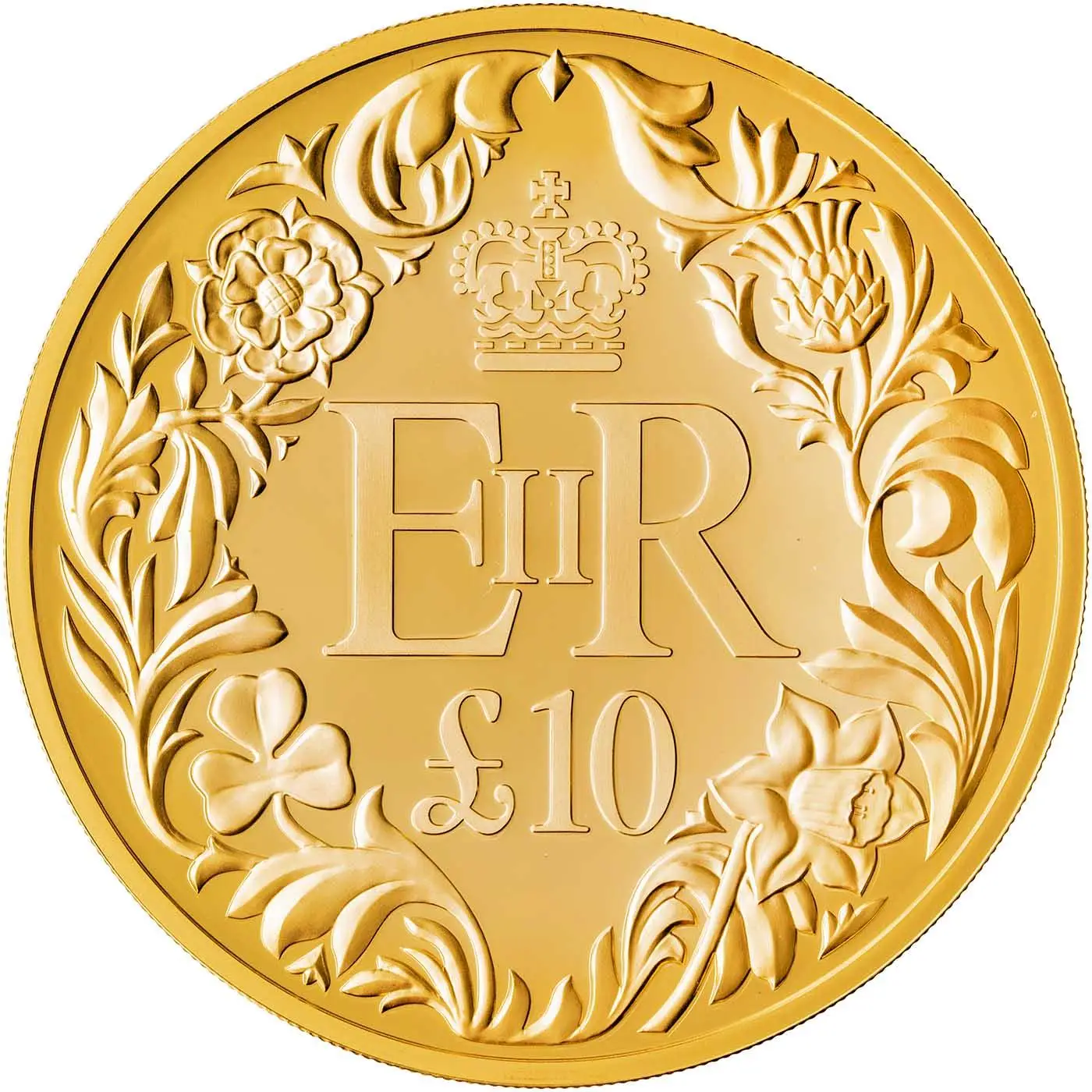 Guernsey 10 Pounds - Elizabeth II Diamond Jubilee; Gold Proof