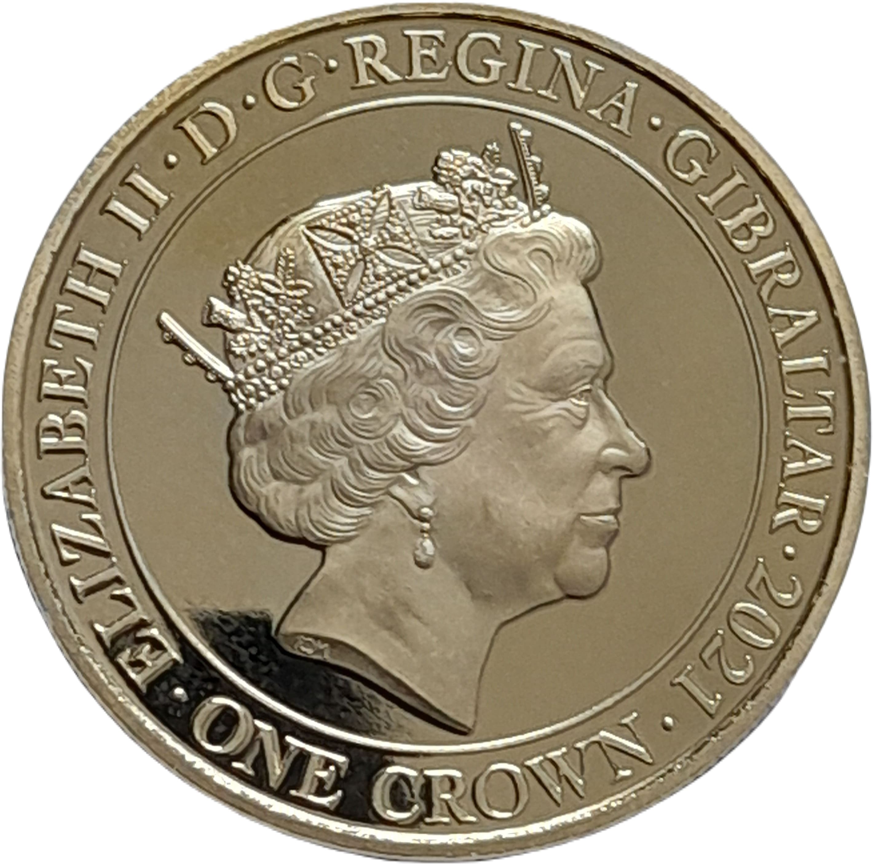 Gibraltar 1 Crown - Elizabeth II The People's War - The Children obverse