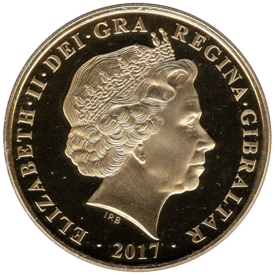 Gibraltar 1 Crown - Elizabeth II House of Windsor - George VI obverse