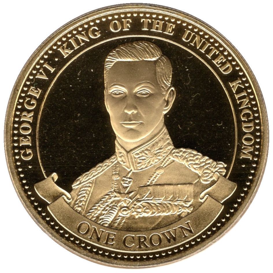 Gibraltar 1 Crown - Elizabeth II House of Windsor - George VI
