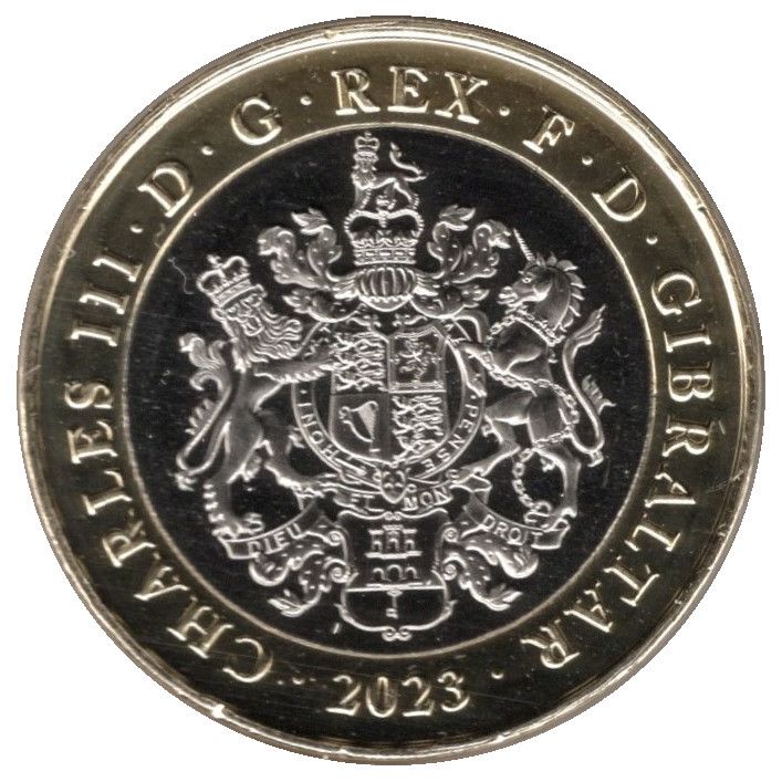 Gibraltar 2 Pounds - Charles III Battle of the Atlantic - Convoy