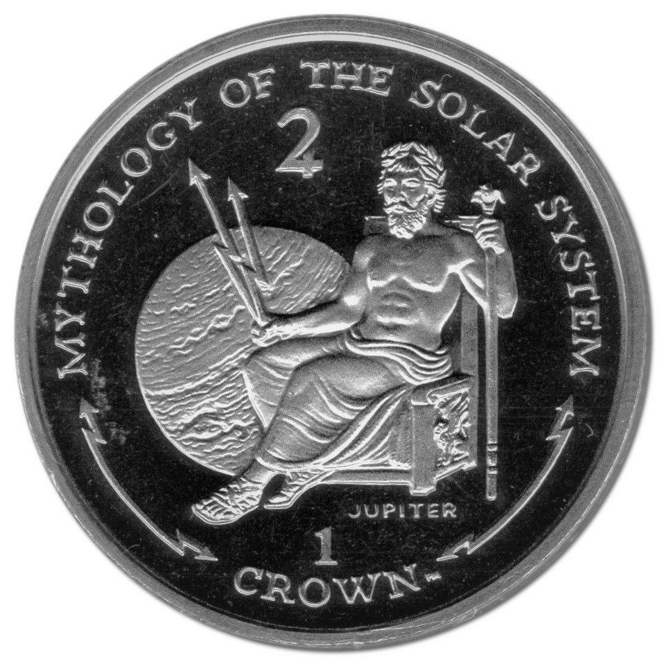 Gibraltar 1 Crown - Elizabeth II Jupiter reverse