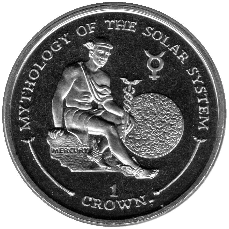 Gibraltar 1 Crown - Elizabeth II Mercury reverse