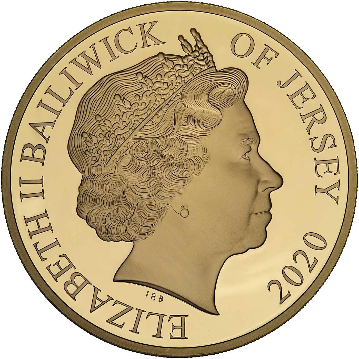 Jersey 10 Pounds - Elizabeth II We Will Remember Them; Gold Proof obverse